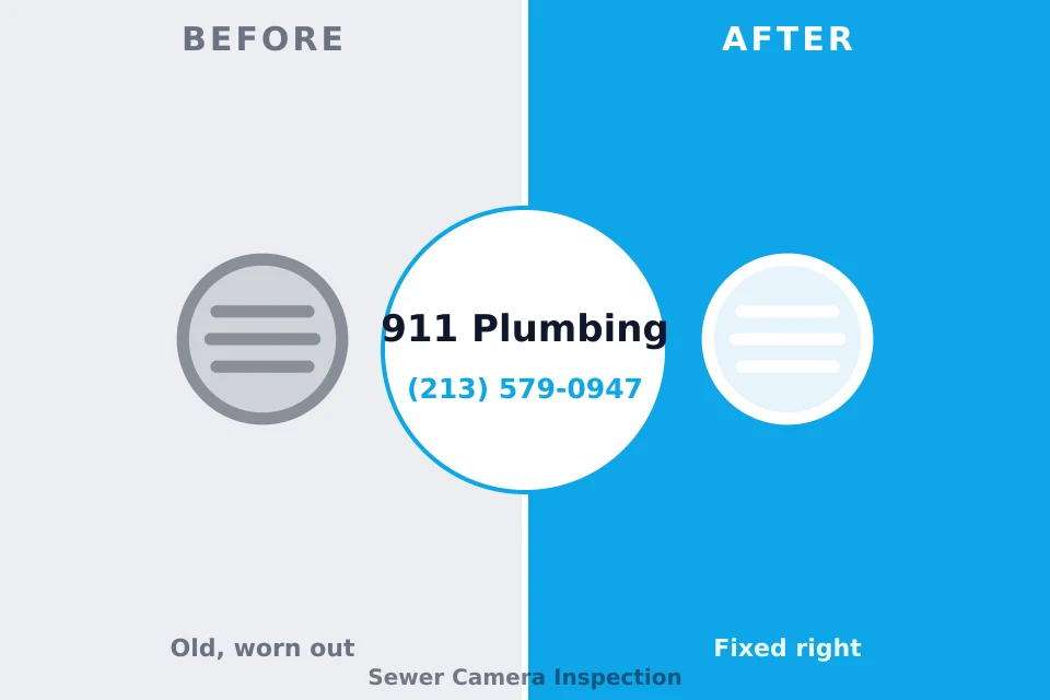 Before and after: plumbing repair Strasburg, OH